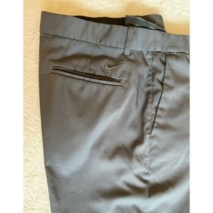 NIKE GOLF PANT Tour Performance DRI-FIT Flat Front Gray Sz 36-32 Preowned